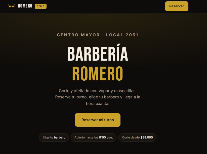 Sistema de reservas por profesional